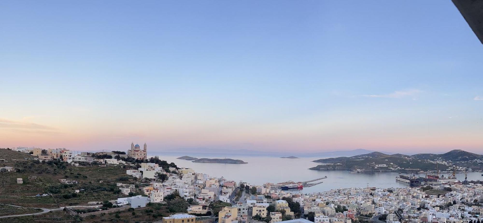 Akadia Syros Villa Ermoupoli Bagian luar foto